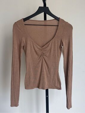 Joah Brown long sleeve cinch top S/M